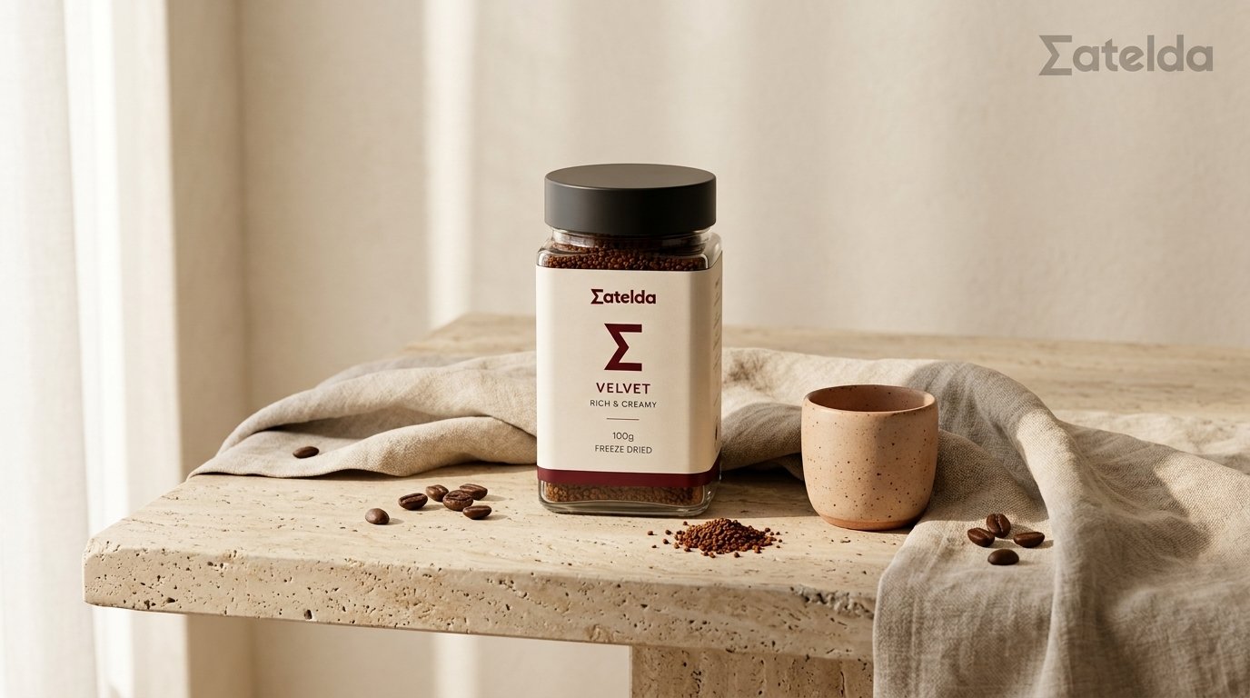 Matelda Velvet jar on a warm cream surface